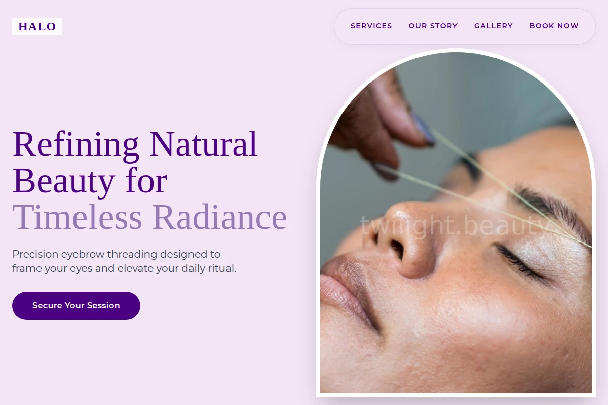 Halo Eyebrow Threading