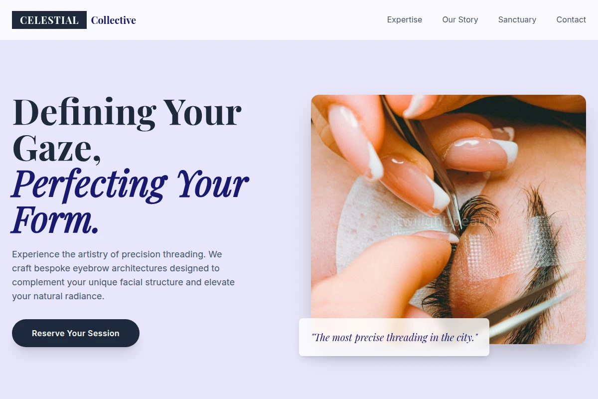 Ethereal Eyebrow Threading