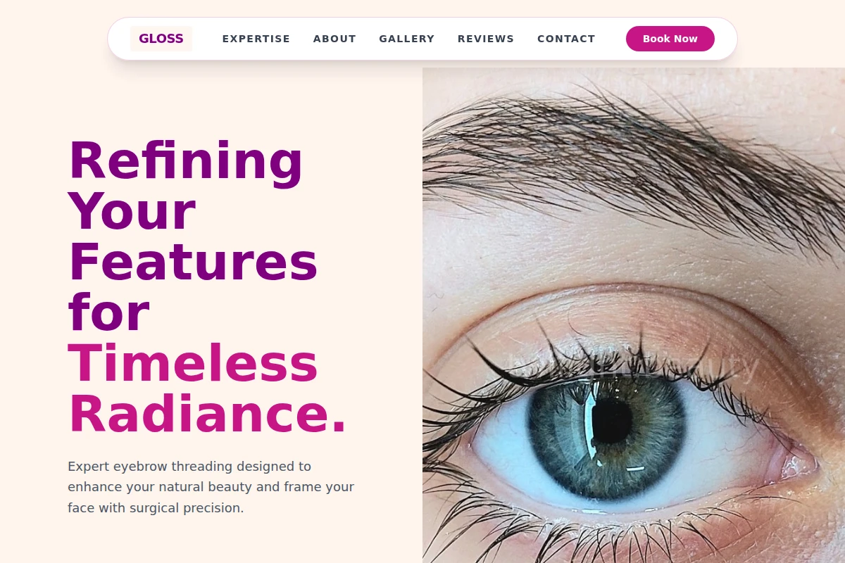 Gloss Eyebrow Threading